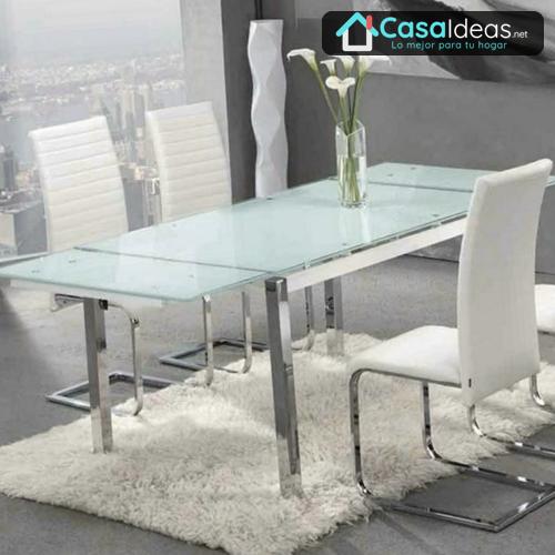 mesas extensibles de cristal comedor