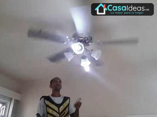 nivelar un ventilador de techo